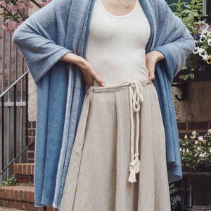 White and Warren Printed Cashmere Travel Wrap